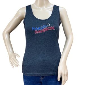 HARLEY-DAVIDSON Charcoal Grey Woman’s Tank Top Size Small